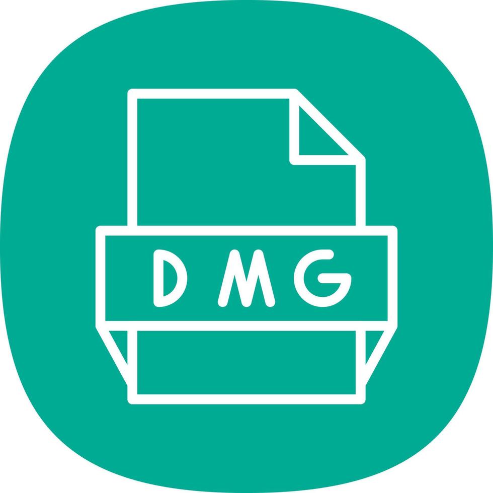 dmg-Dateiformat-Symbol vektor