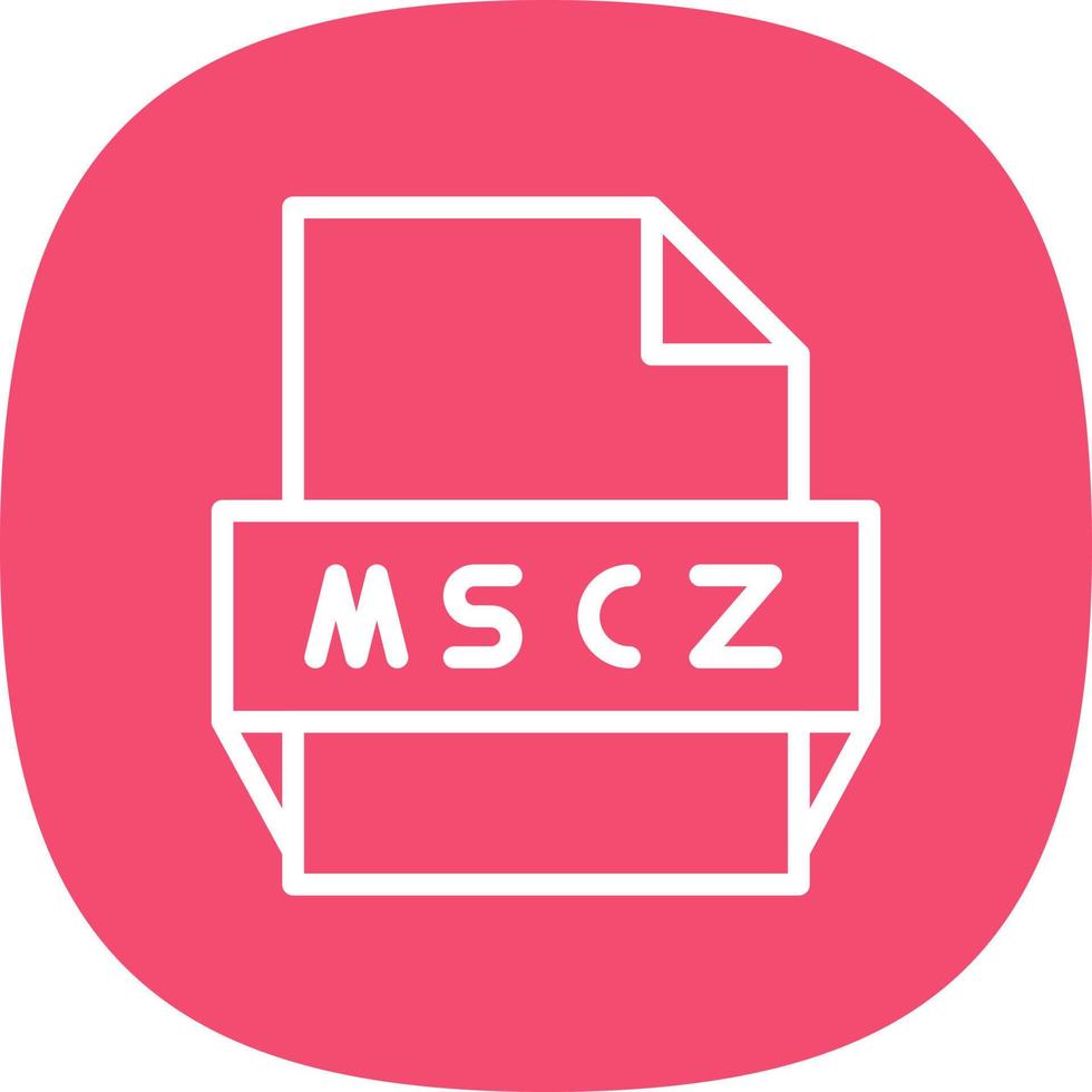 mscz-Dateiformat-Symbol vektor