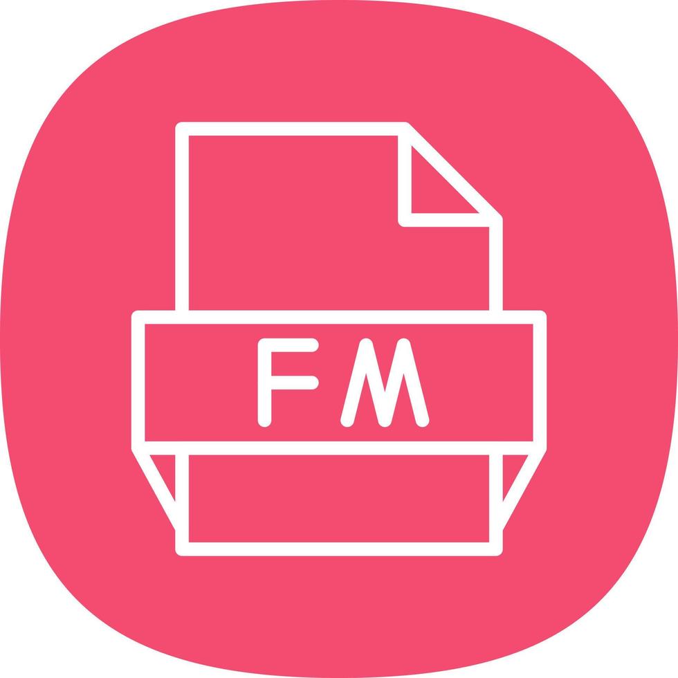 fm-Dateiformat-Symbol vektor