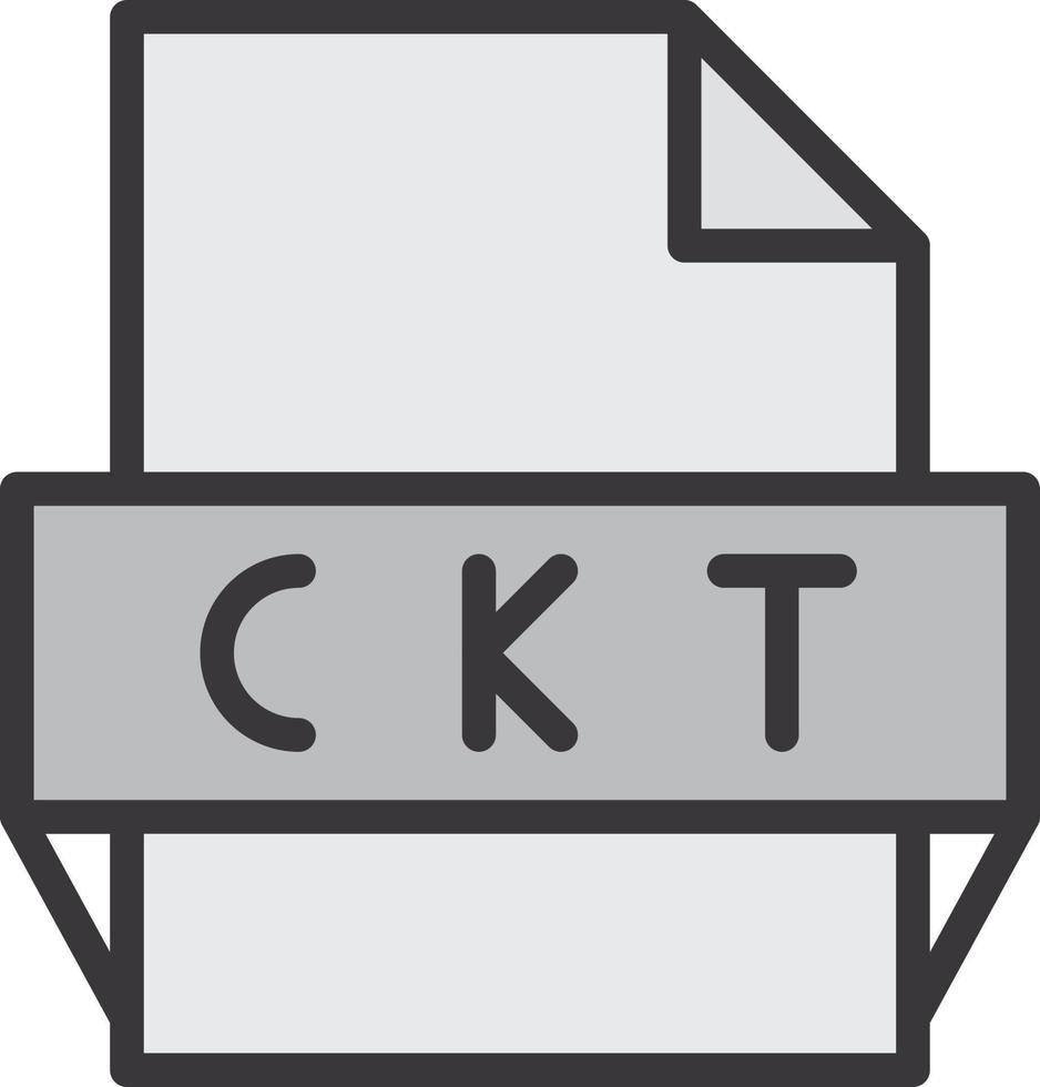 ckt-Dateiformat-Symbol vektor