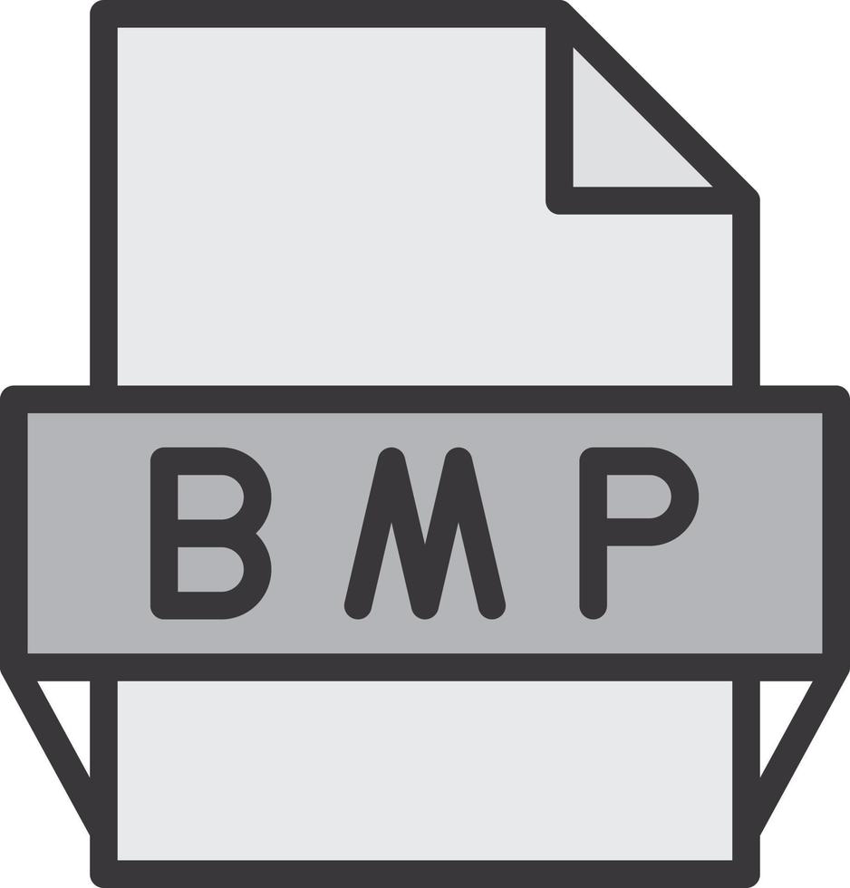 bmp-Dateiformat-Symbol vektor