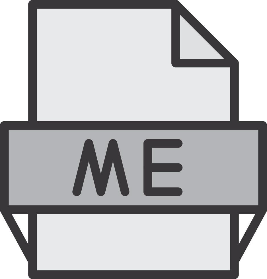 me-Dateiformat-Symbol vektor