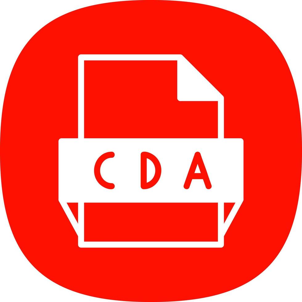 cda-Dateiformat-Symbol vektor