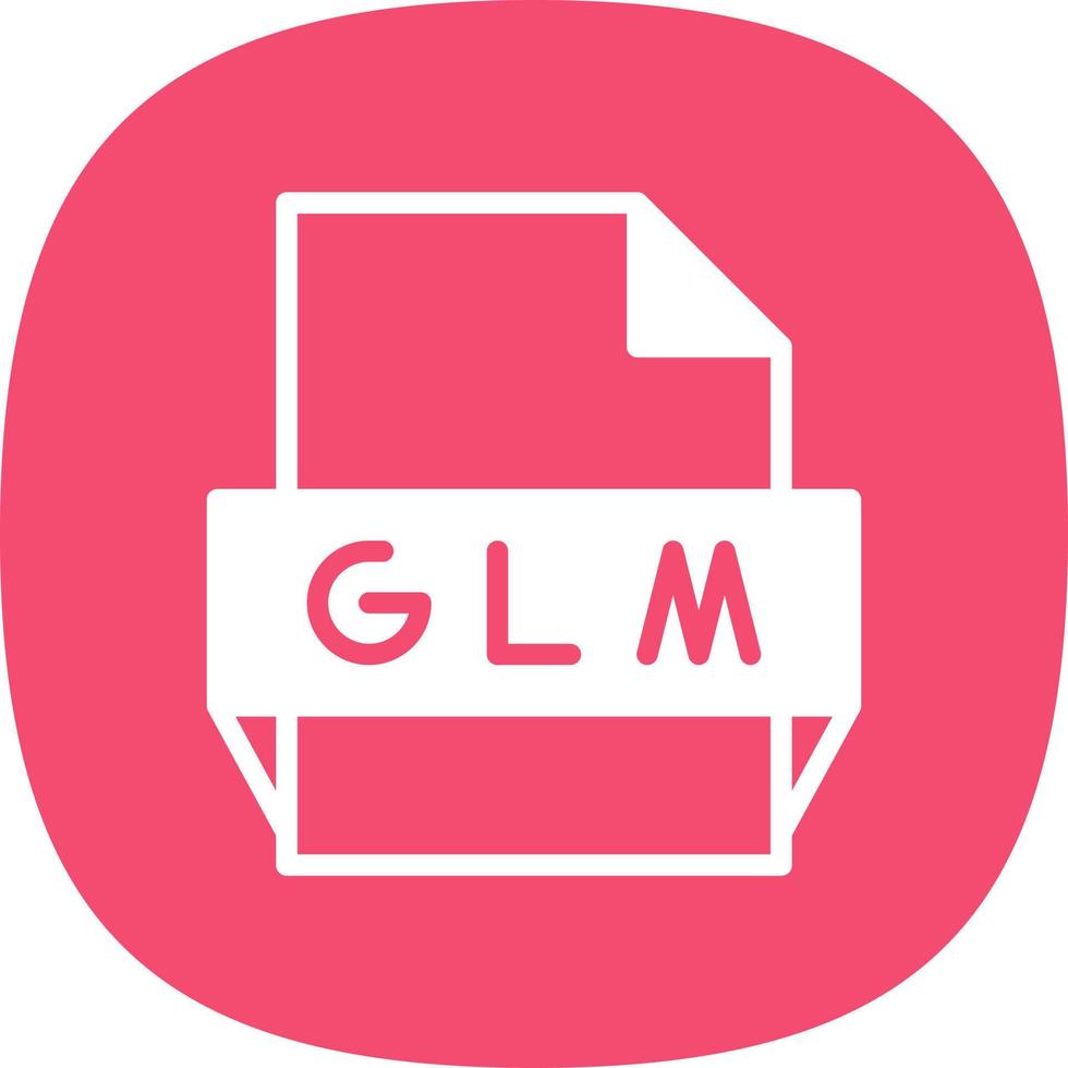 glm-Dateiformat-Symbol vektor