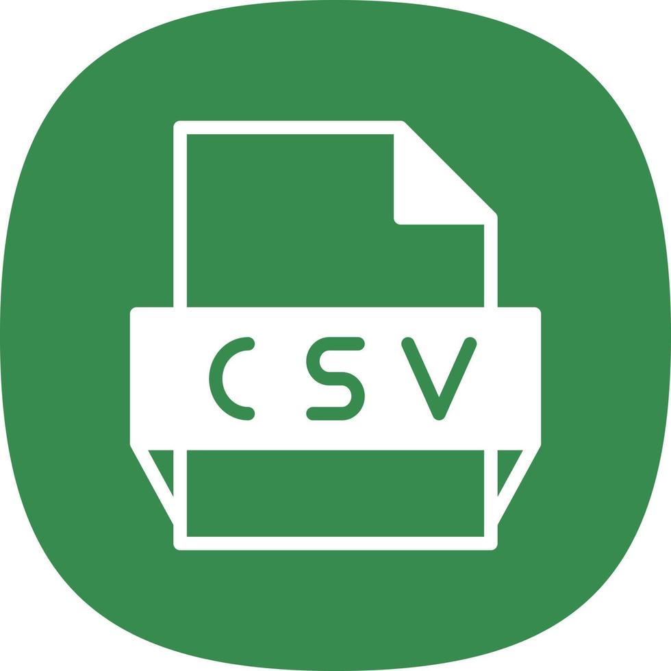 csv-Dateiformat-Symbol vektor