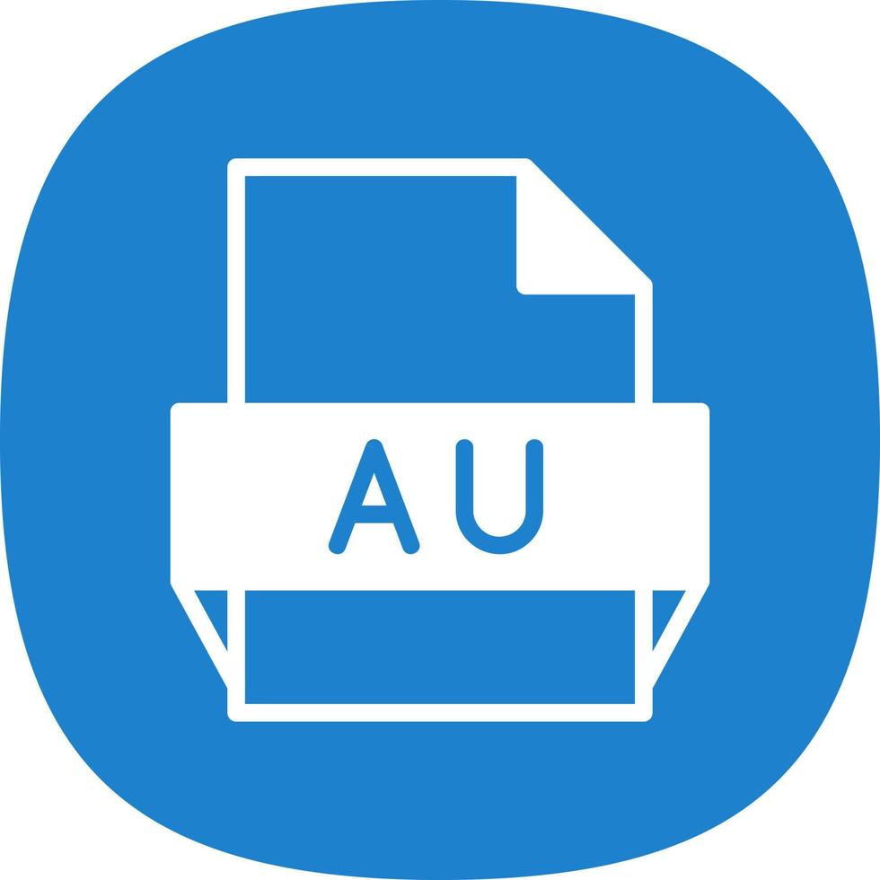 au-Dateiformat-Symbol vektor