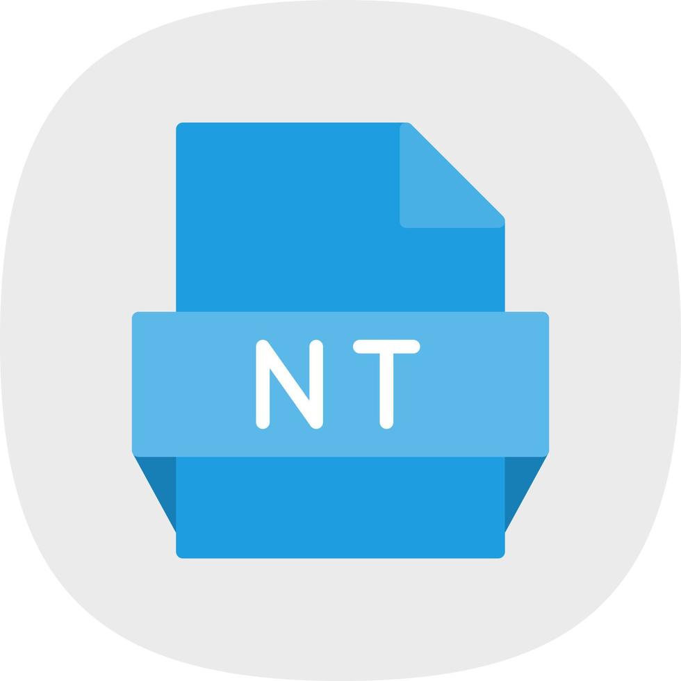 nt-Dateiformat-Symbol vektor