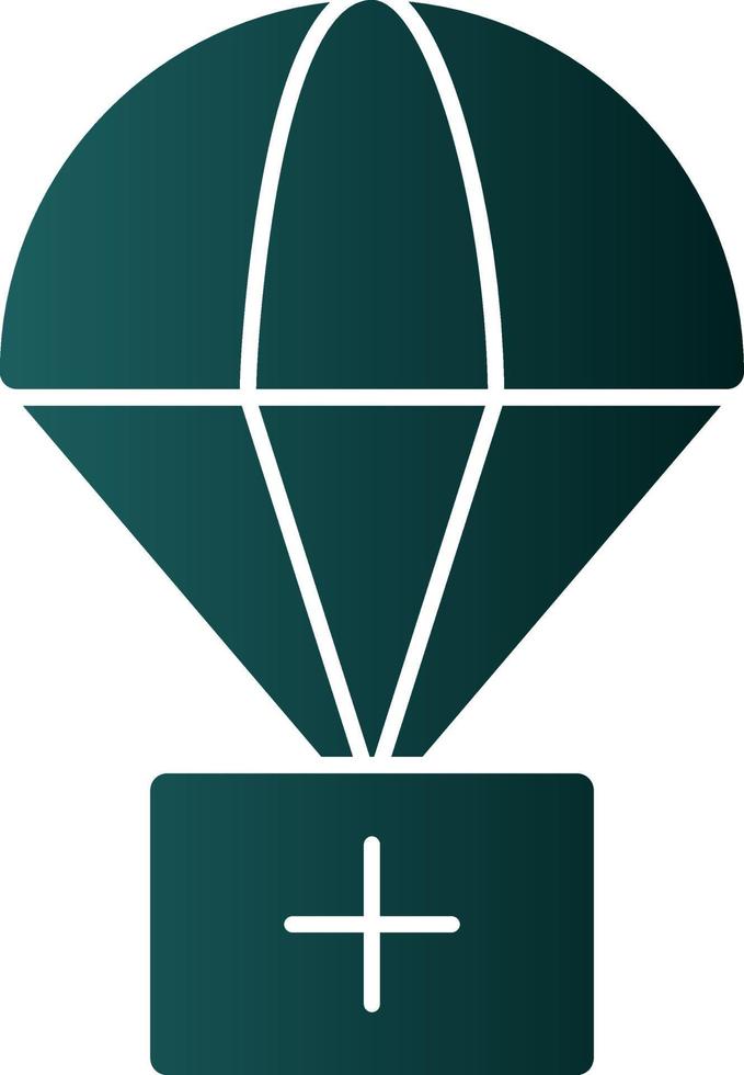 Airdrop-Vektor-Icon-Design vektor