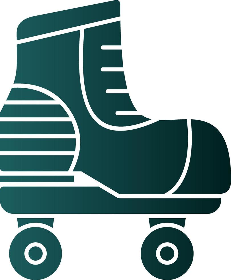 Rollschuh-Vektor-Icon-Design vektor