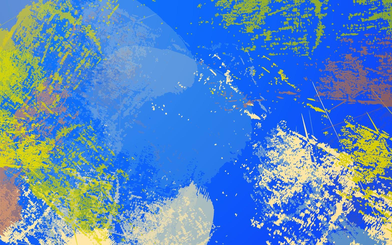 abstrakte Grunge-Textur blauer und gelber Farbhintergrund vektor