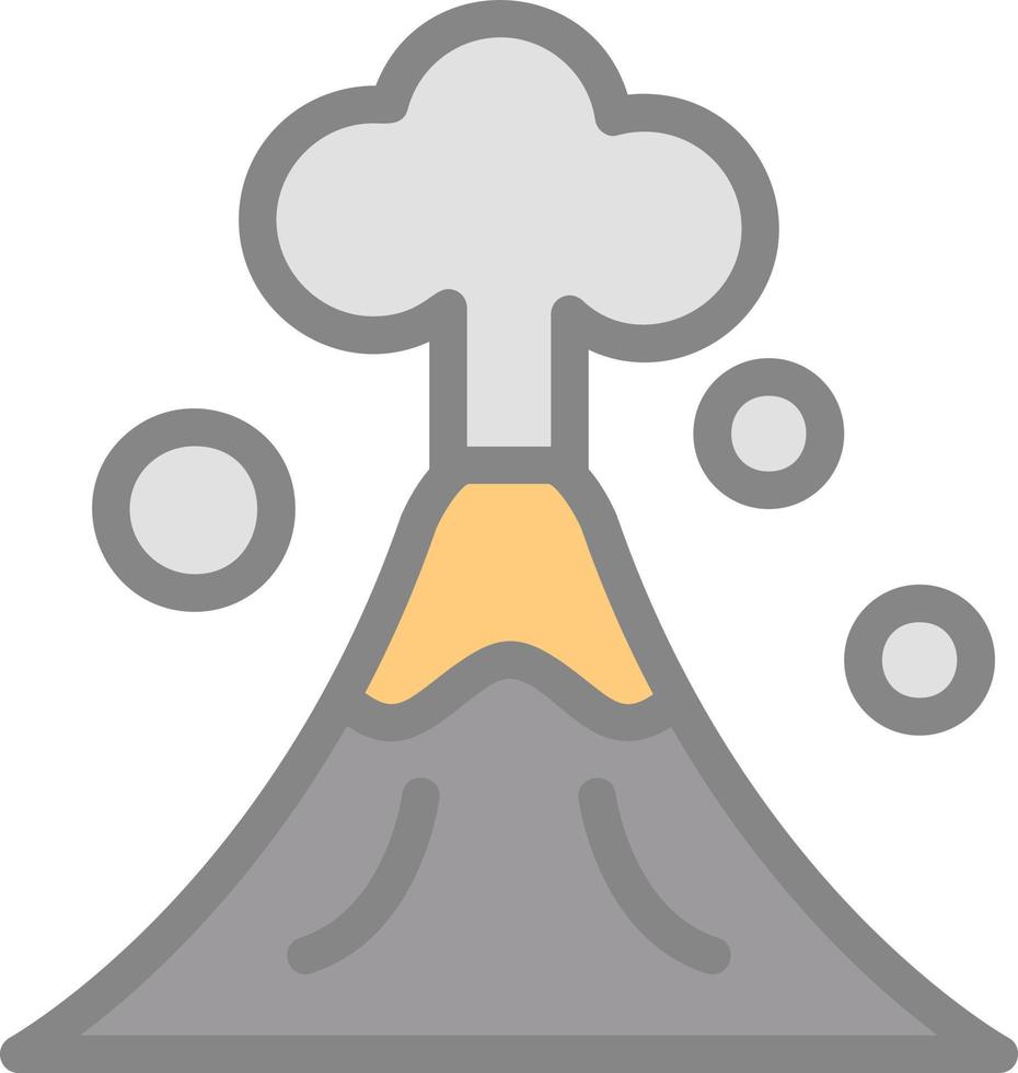vulkan vektor ikon design