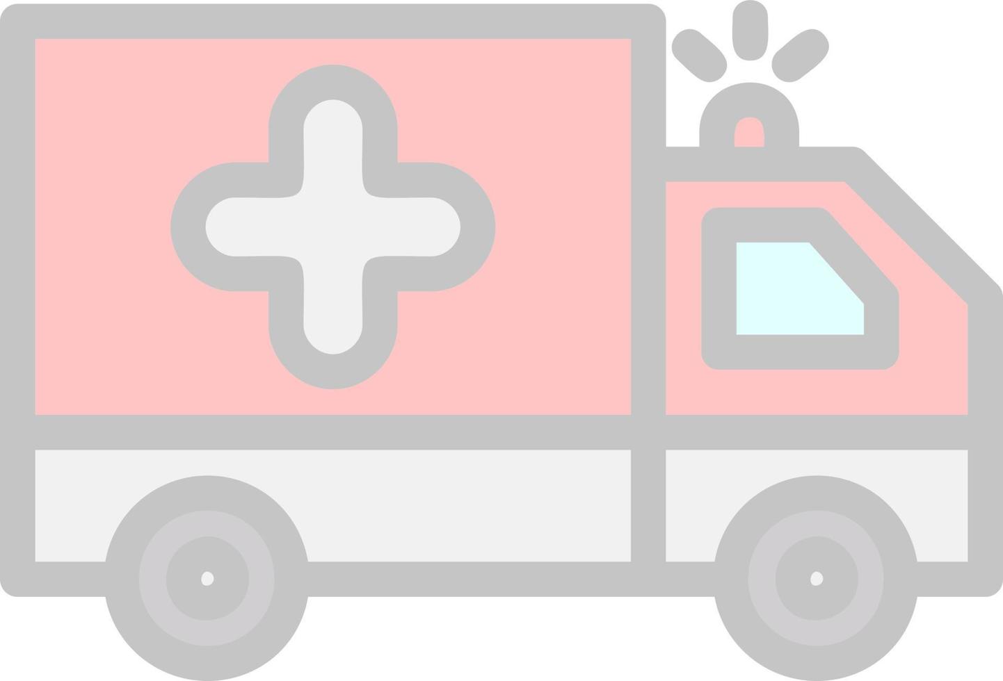 Krankenwagen-Vektor-Icon-Design vektor