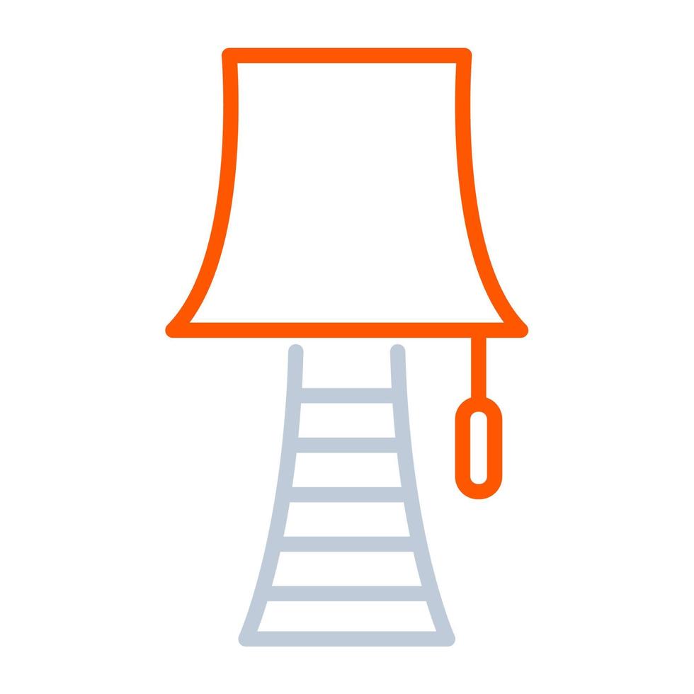 Lampensymbol, geeignet für eine Vielzahl digitaler Kreativprojekte. frohes Schaffen. vektor