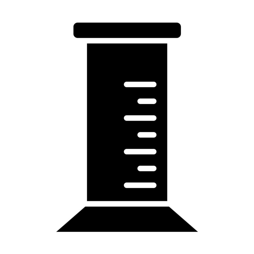 graderad cylinder ikon, lämplig för en bred räckvidd av digital kreativ projekt. Lycklig skapande. vektor