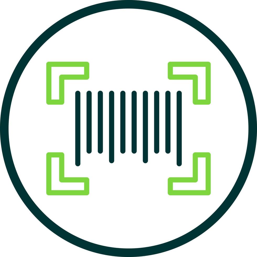 Barcode-Scan-Vektor-Icon-Design vektor