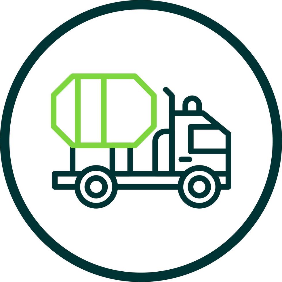 Zement-LKW-Vektor-Icon-Design vektor