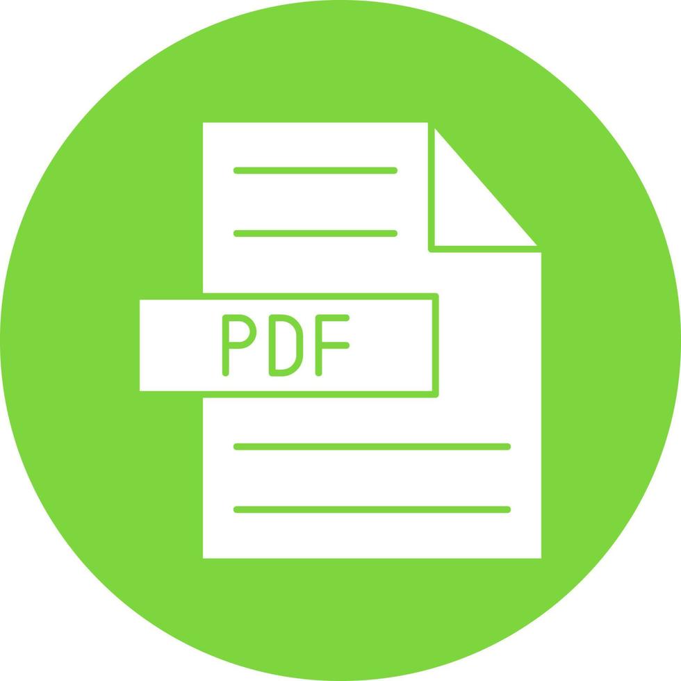 Pdf-Vektor-Icon-Design vektor