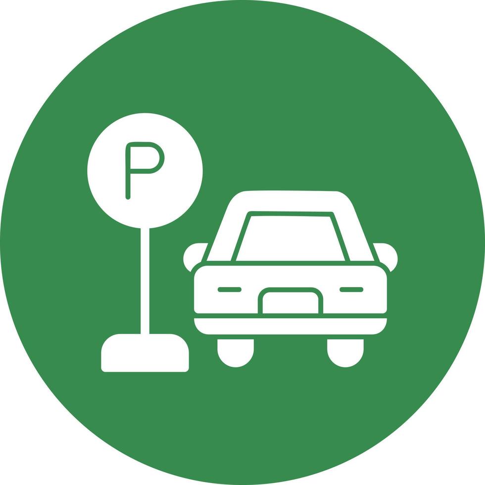 Parkplatz-Vektor-Icon-Design vektor