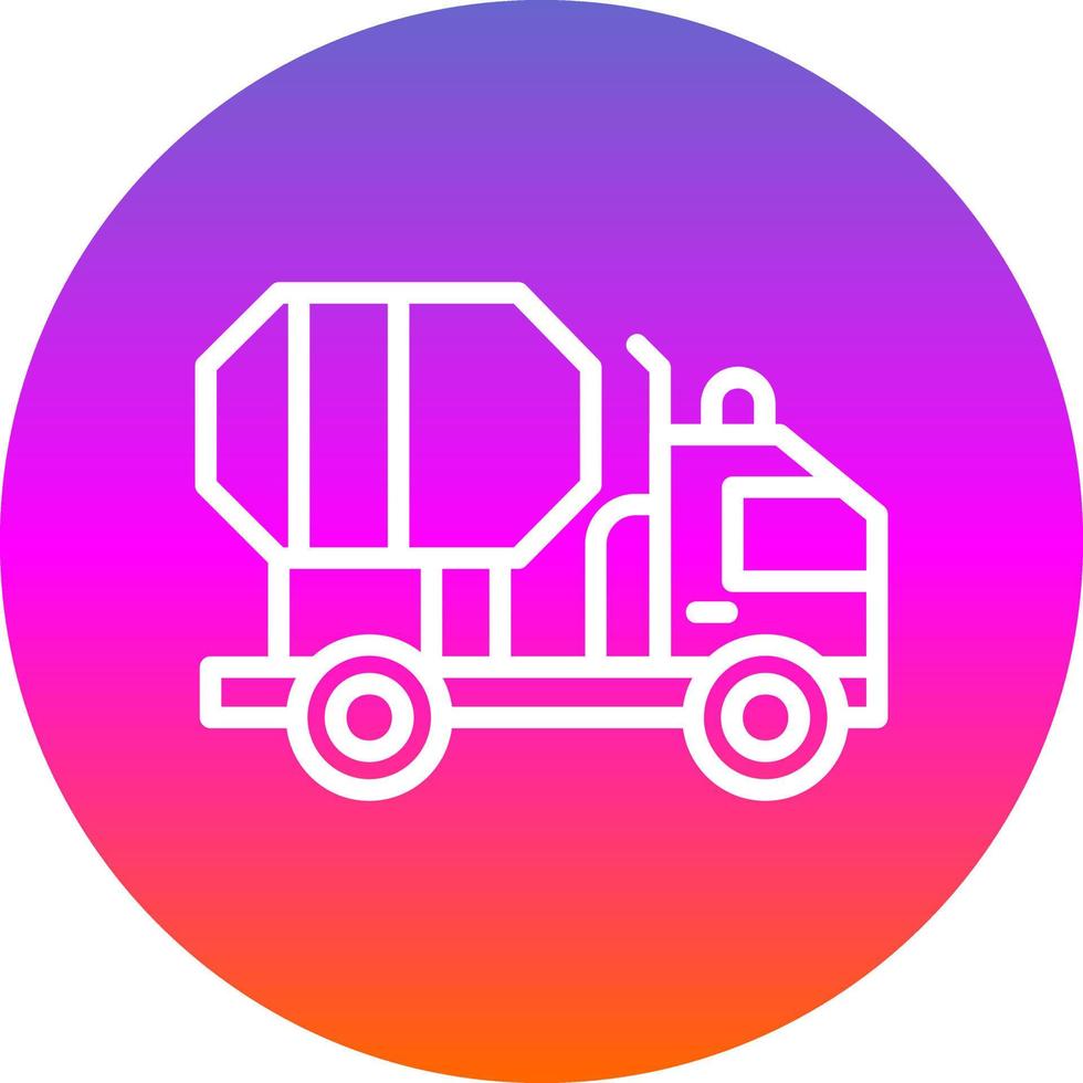 Zement-LKW-Vektor-Icon-Design vektor