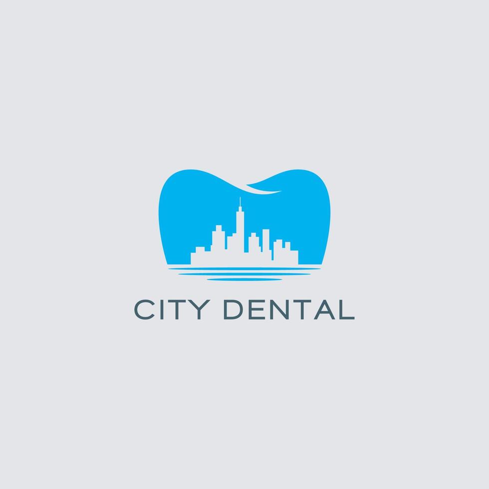 stad dental logotyp design vektor