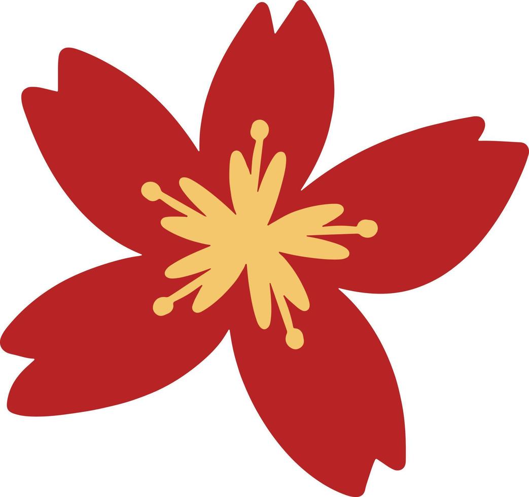 kinesisk blomma illustration vektor