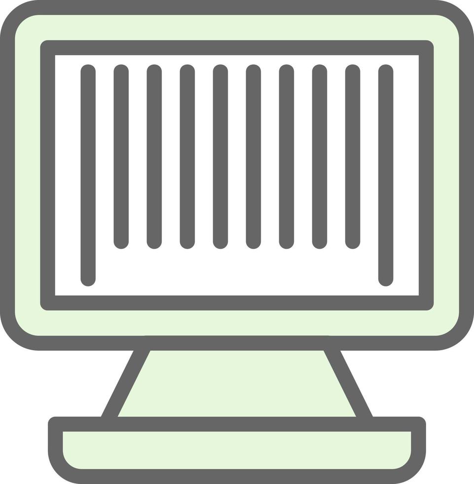 Barcode-Vektor-Icon-Design vektor