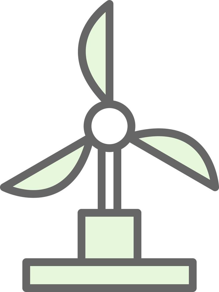 Windmühlen-Vektor-Icon-Design vektor