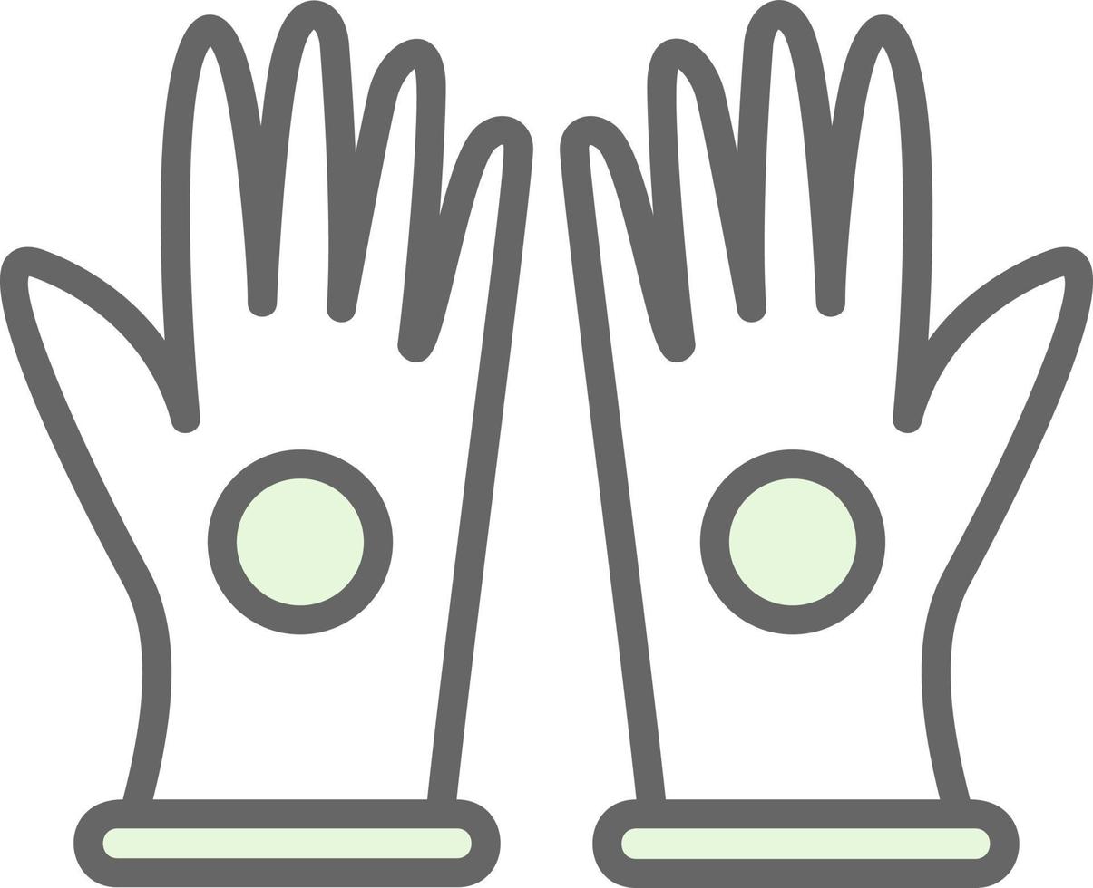 Handschuhe-Vektor-Icon-Design vektor