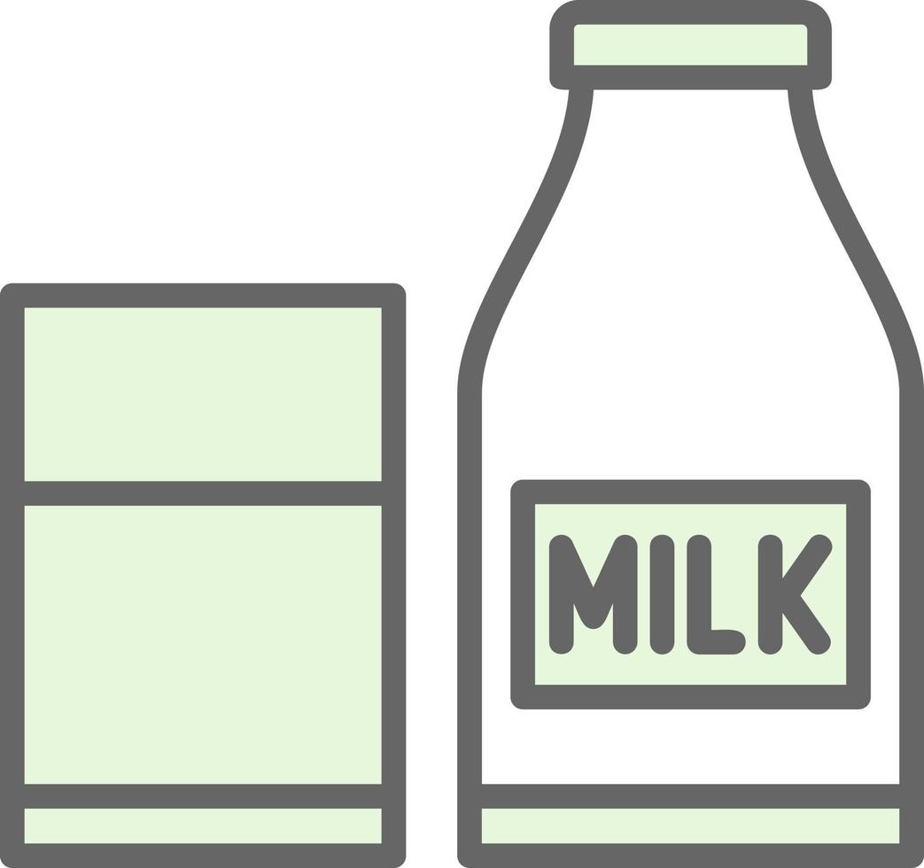 Milch-Vektor-Icon-Design vektor