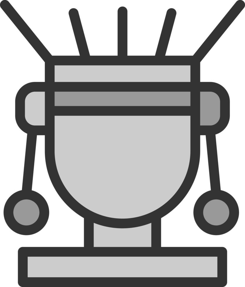 Schamanen-Vektor-Icon-Design vektor