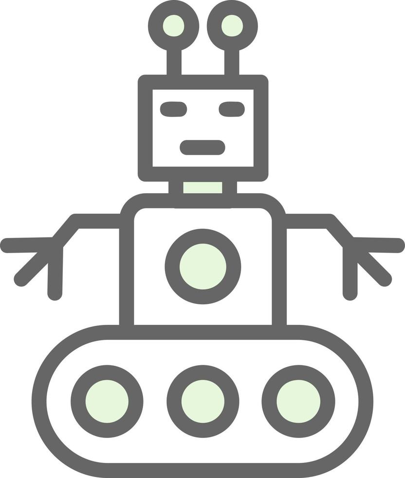 Roboterarm-Vektor-Icon-Design vektor