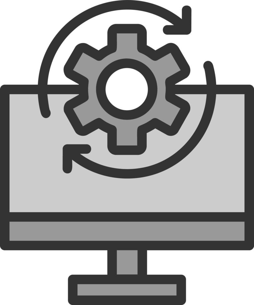 Betriebssystem-Vektor-Icon-Design vektor