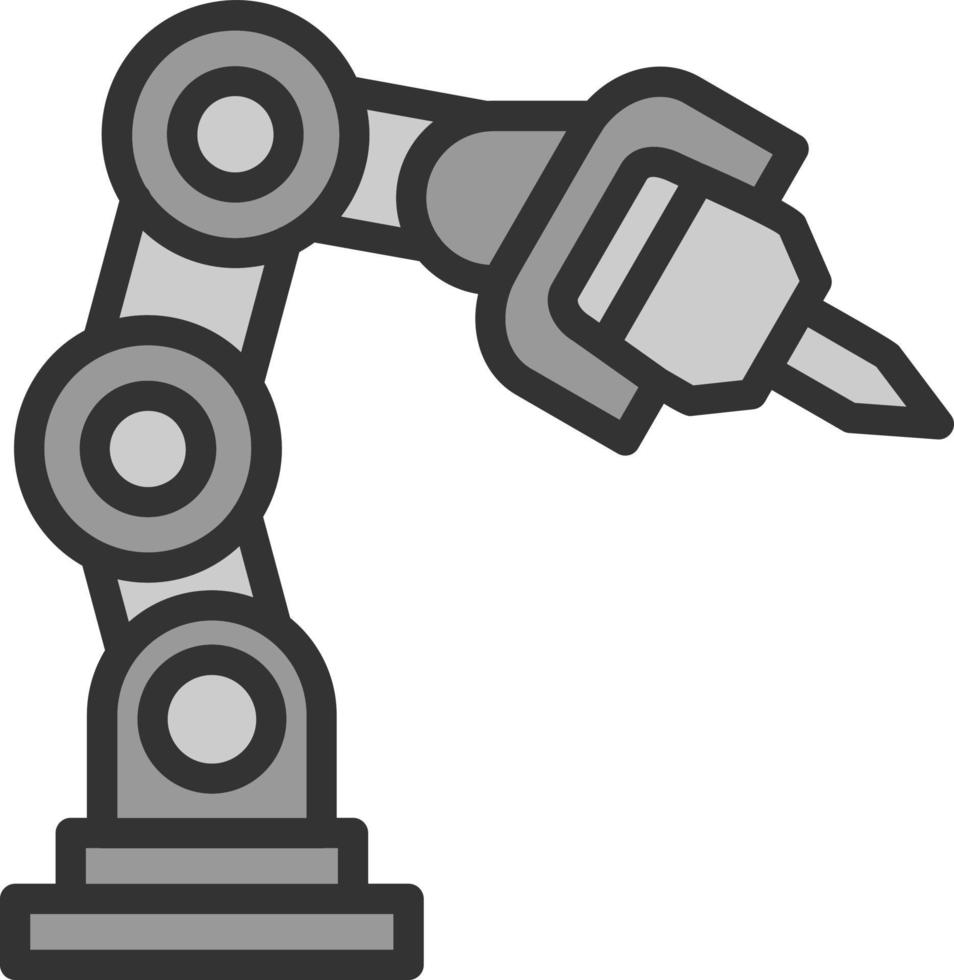 Roboterarm-Vektor-Icon-Design vektor