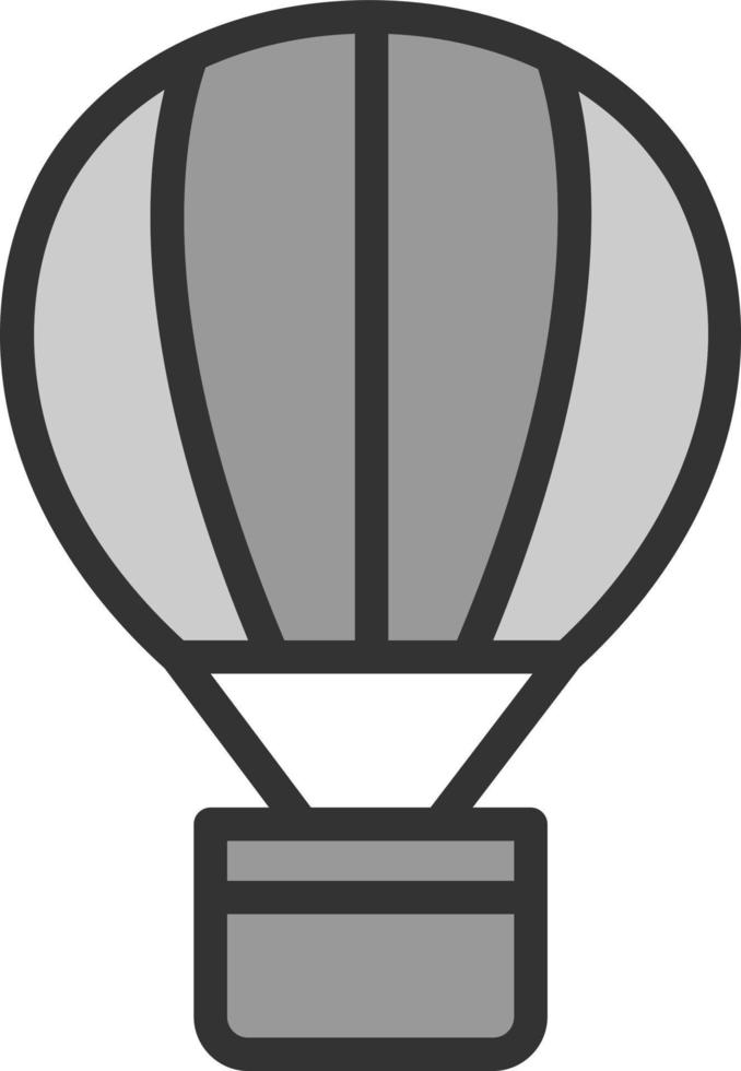 varm luft ballong vektor ikon design
