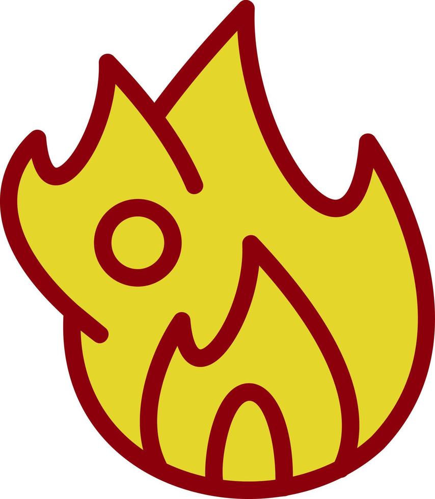 Feuer-Vektor-Icon-Design vektor