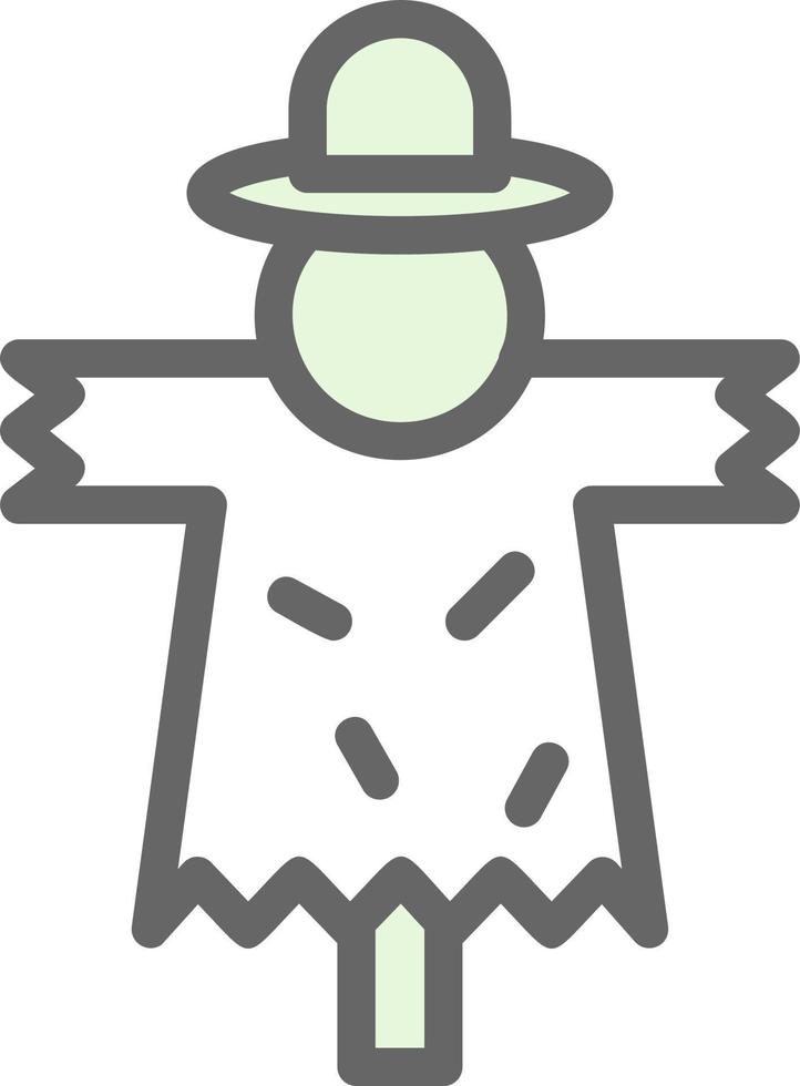 Vogelscheuche-Vektor-Icon-Design vektor