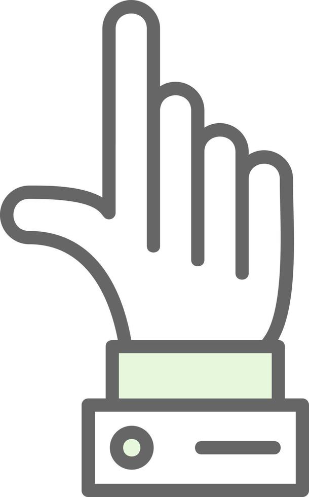 Finger-Vektor-Icon-Design vektor