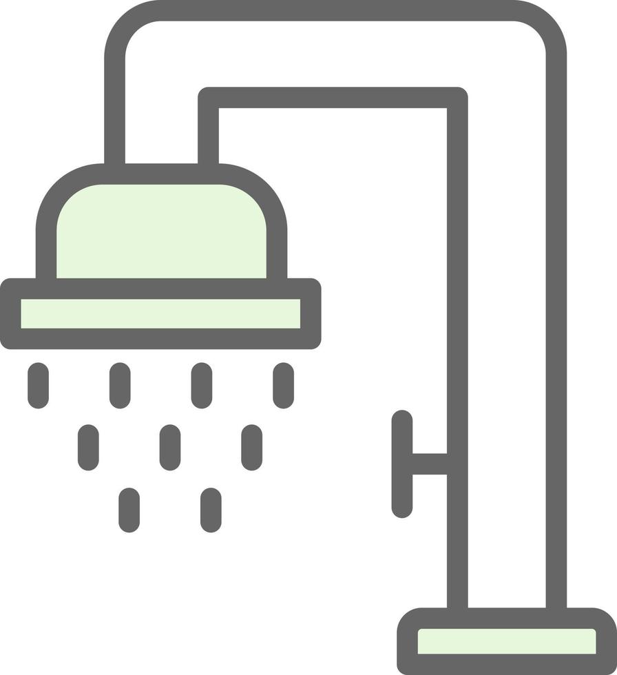 Dusche-Vektor-Icon-Design vektor