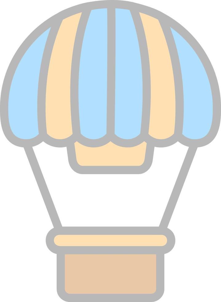 Heißluftballon-Vektor-Icon-Design vektor