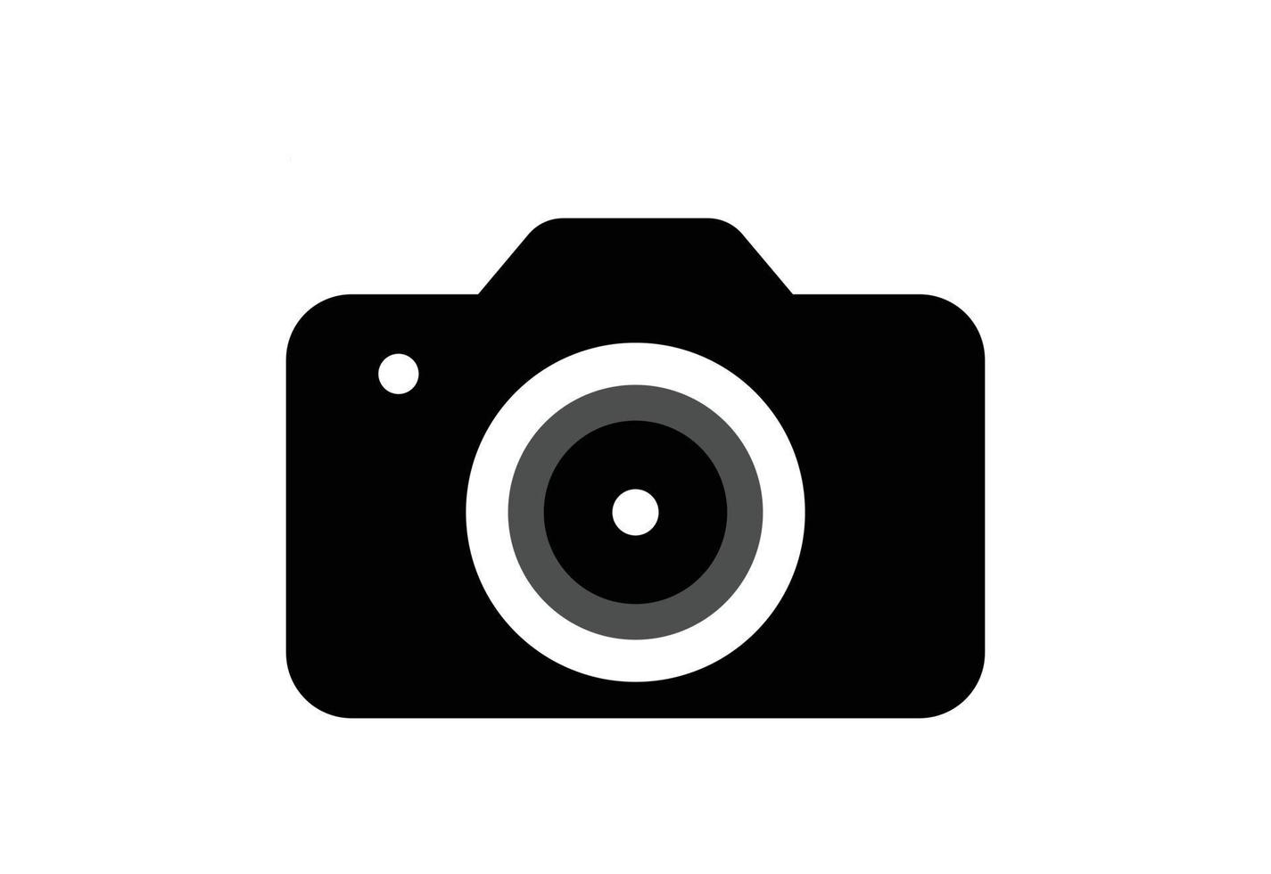kamera fotografi logotyp design, vektor design begrepp