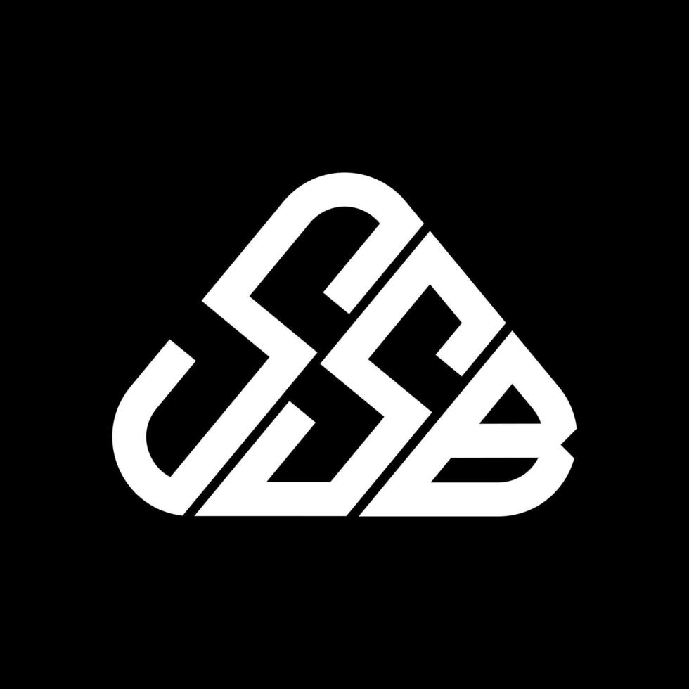 ssb brev logotyp kreativ design med vektor grafisk, ssb enkel och modern logotyp.