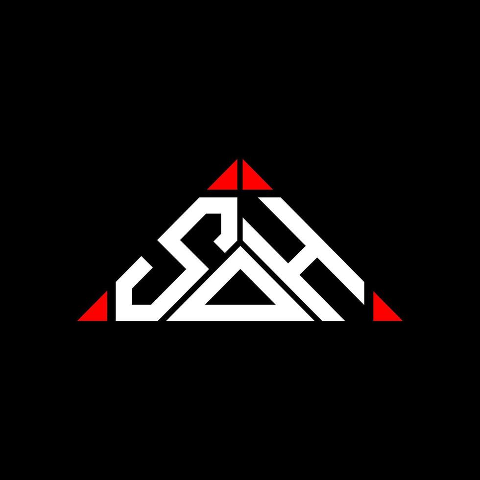 Soh Letter Logo kreatives Design mit Vektorgrafik, soh einfaches und modernes Logo. vektor