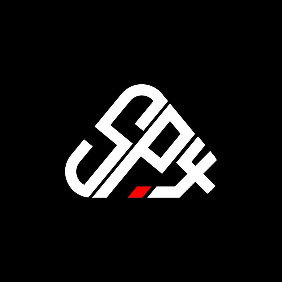 spx brev logotyp kreativ design med vektor grafisk, spx enkel och modern logotyp.