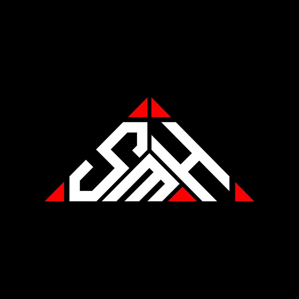 smh Brief Logo kreatives Design mit Vektorgrafik, smh einfaches und modernes Logo. vektor