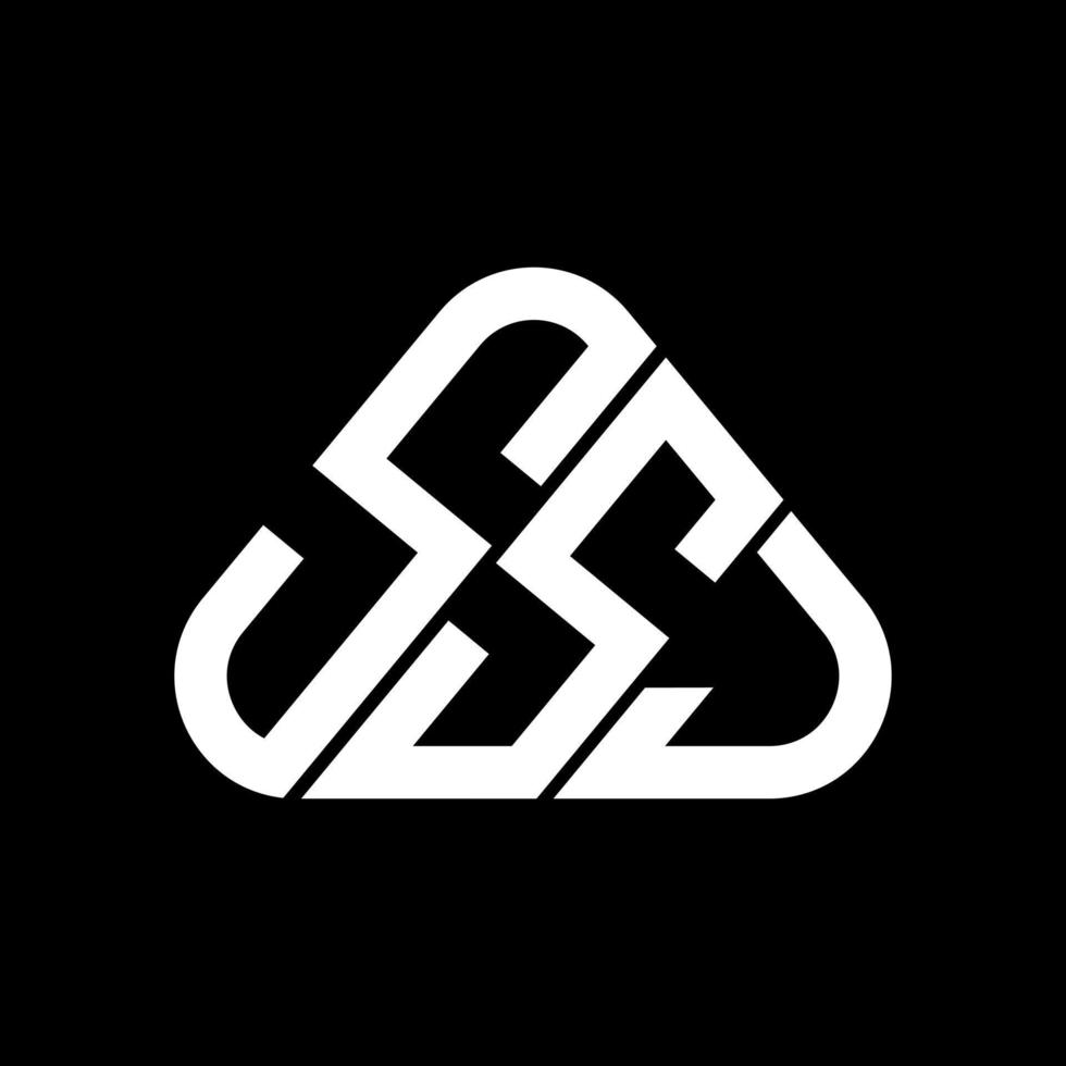 ssj Brief Logo kreatives Design mit Vektorgrafik, ssj einfaches und modernes Logo. vektor