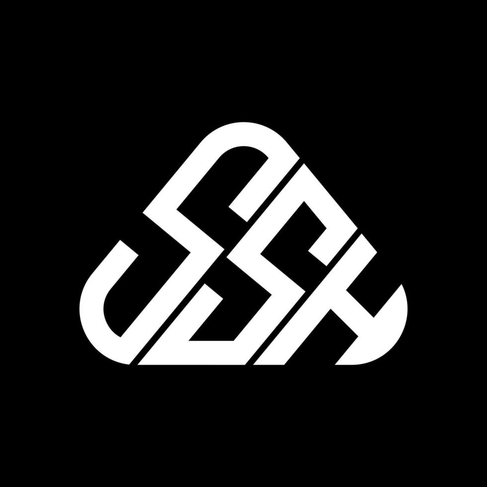 ssh brev logotyp kreativ design med vektor grafisk, ssh enkel och modern logotyp.