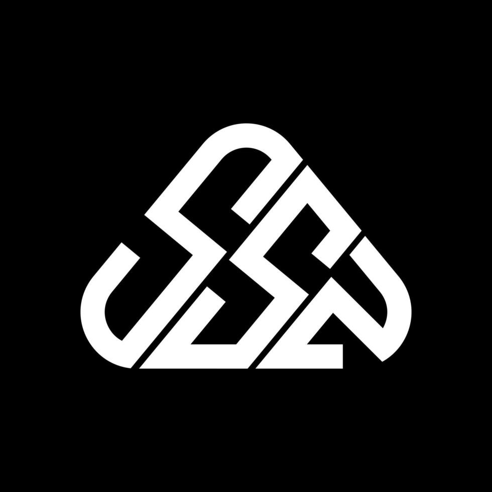 ssz brev logotyp kreativ design med vektor grafisk, ssz enkel och modern logotyp.