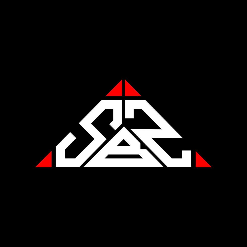 sbz brev logotyp kreativ design med vektor grafisk, sbz enkel och modern logotyp.