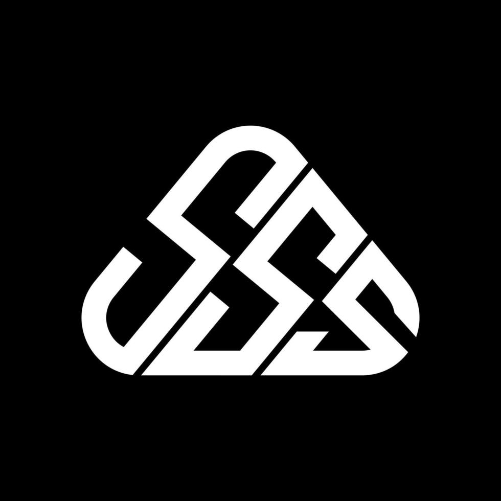 sss brev logotyp kreativ design med vektor grafisk, sss enkel och modern logotyp.