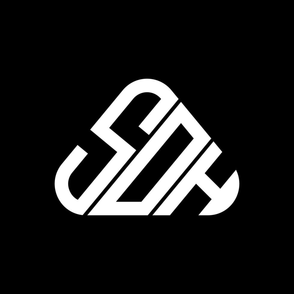 soh brev logotyp kreativ design med vektor grafisk, soh enkel och modern logotyp.